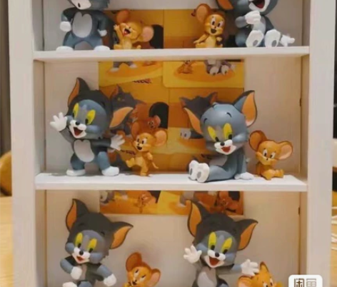 全新我爱芝士盲盒猫和老鼠可爱手办 桌面摆件...