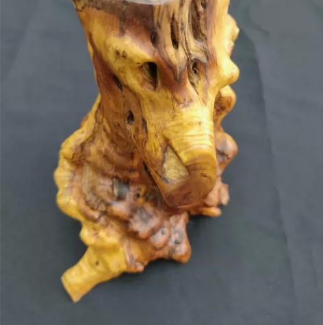 火琉璃笔筒艺术摆件 火琉璃别称:大叶鼠李，...