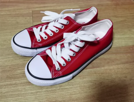 人本帆布鞋女，实物拍摄，还很新，牛筋底，穿...