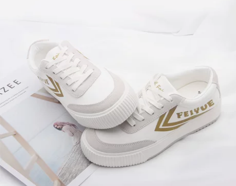 CM国货飞跃新品厚底女鞋韩版松糕帆布潮流休...