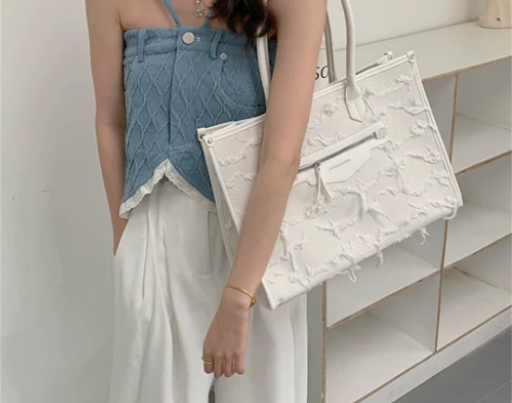 小众手提包托特包包女2023新款夏季高级质...