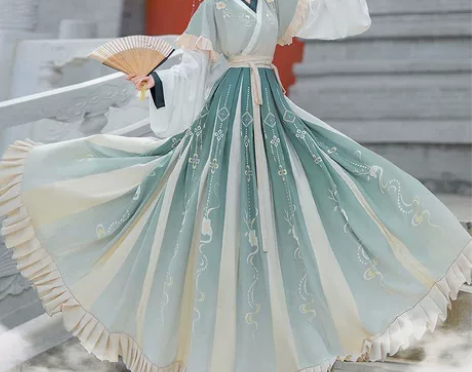 汉云阁魏晋风汉服，汉服【鹿瑶】春秋女款正品...