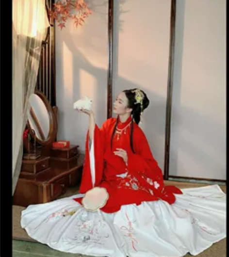 裳云兮原创汉服出！！！ 【莺花】（红白） ...