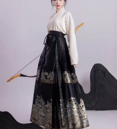 马面裙，M码，穿过一次，五五年原创明制汉服...