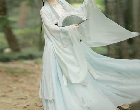 ?劲合夫诸正品原创汉服女重工刺绣一片式齐腰...