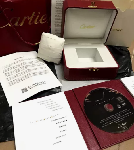 表盒卡地山度士手表盒白色枕头坦克包装盒卡地...