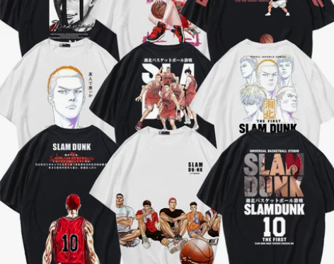 2023夏季灌篮高手t恤短袖男百搭篮球衣服...