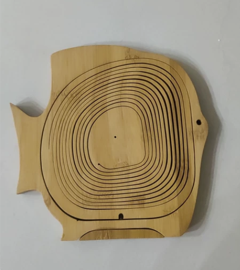 楠竹折叠水果篮创意时尚工艺品篮子 竹制礼品...