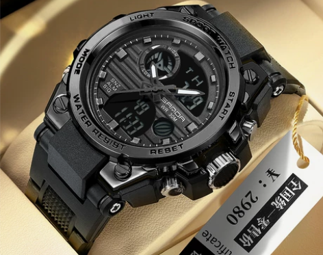 手表男士2022年新款特种兵运动学生潮流黑...