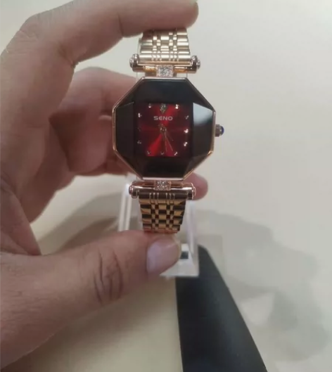 #精工手表#辰诺 S057方形小方带钻手表...