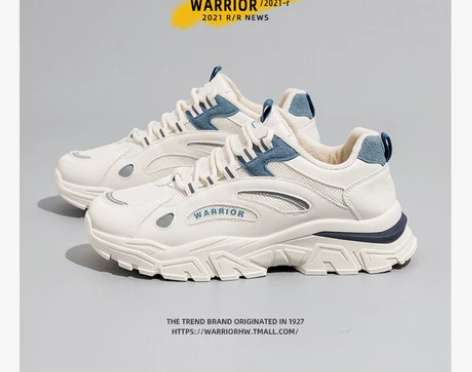 回力男鞋老爹鞋男2023新款秋冬季加绒运动...