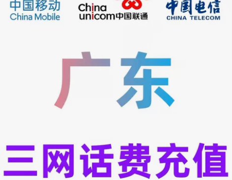 广东三网话费中国移动充值联通电信。三网话费...