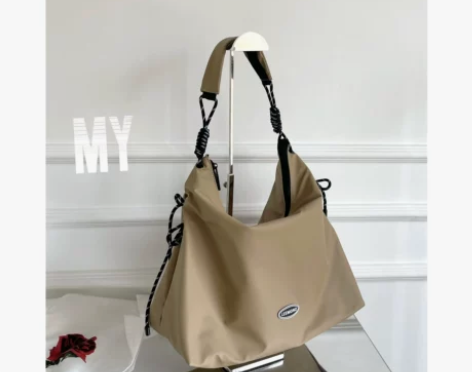 ?MY新款绳结单肩托特包大包女日系简约百搭...