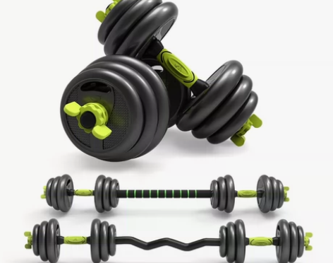 品健哑铃男士健身家用器材杠铃宿舍亚玲一对可...