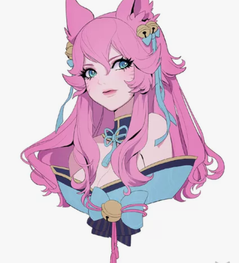 英雄联盟cos九尾妖狐阿狸灵魂莲华LOLc...