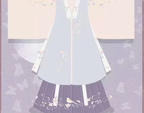 杞瑾原创汉服女【桃花溪】袄裙刺绣立领褶裙秋...