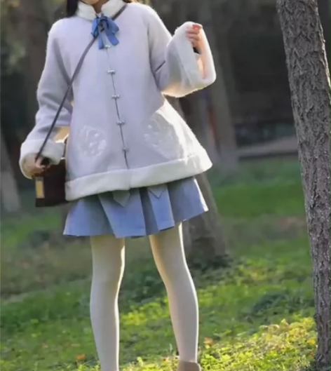 徐娇织羽集原创汉元素女 秋冬季 刺绣加厚毛...