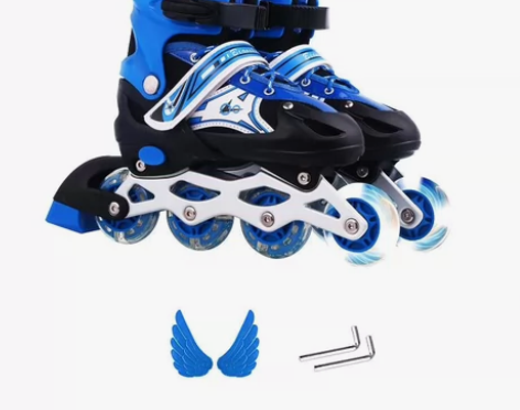 溜冰鞋儿童旱冰鞋轮滑鞋初学者，尺码:26一...