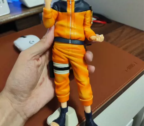 Gors手办鸣人，盒子烂了扔了，保真万代正...