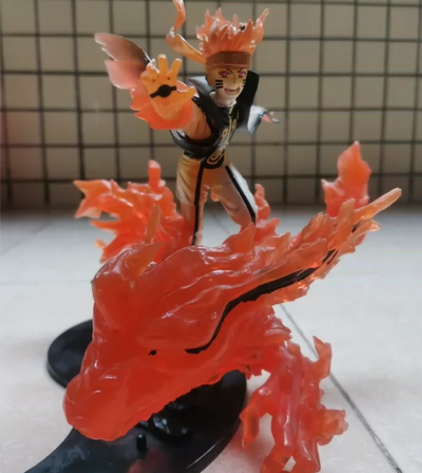 火影忍者漩涡鸣人九喇嘛形态手办，无包装盒。...