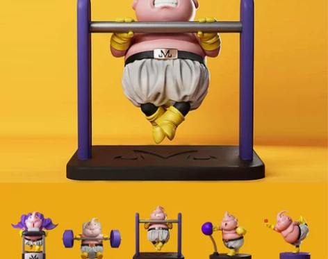 七龙珠GK肌肉健身布欧拳击杠铃魔人布欧手办...