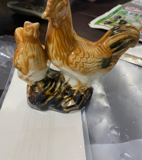 陶瓷摆件,尺寸如图,50元不包邮 感兴趣的...