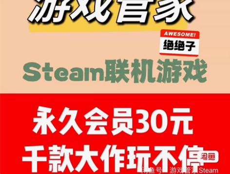全网最低价steam游戏管家【游戏管家】【...