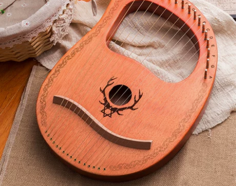 16音竖琴十弦莱雅琴16弦小竖琴乐器便携式...