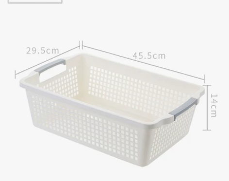 友耐家用收纳篮厨房收纳筐长方形桌面零食置物...