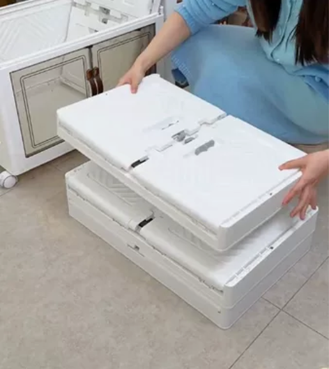 【全新包邮】折叠收纳柜 加厚收纳箱免安装收...