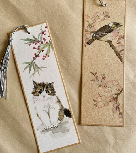 川美国画研究生  纯手绘书签 可接定制 书...