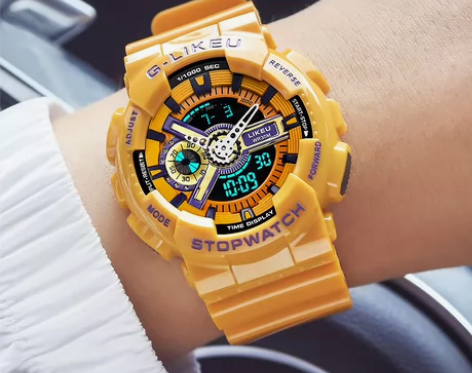 湖人球队概念电子手表 湖人球队概念运动计时...