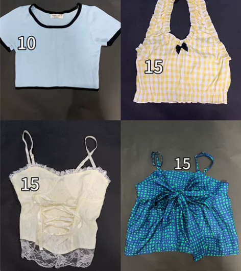 清衣柜 低至5元！！ 夏季小吊带挂脖短袖针...