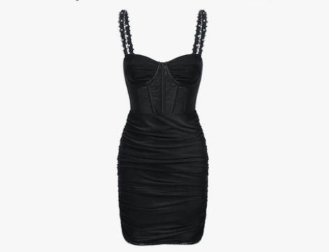 CAKEWALK 原创设计黑色钻链鱼骨纯欲...