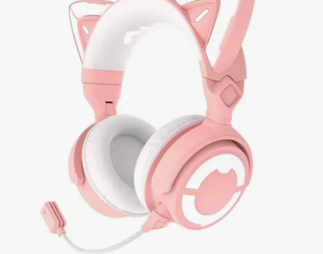 妖舞猫耳降噪耳机头戴式4代无线蓝牙高颜值女...