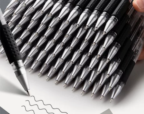 中性笔0.5办公用签字笔黑碳素笔学生用水性...