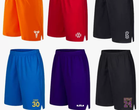 篮球裤男夏短裤过膝潮跑步健身五分裤大码宽松...