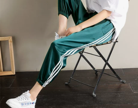 冰丝运动裤女夏季薄款2020新款小个子九分...