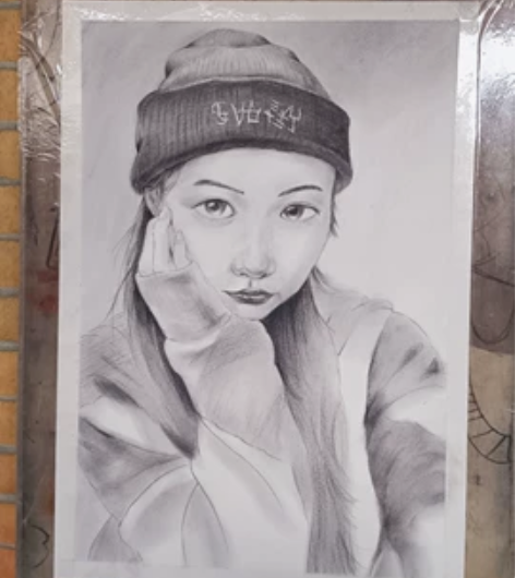 接素描画像,风景素描,卡通漫画,没钱买颜料...