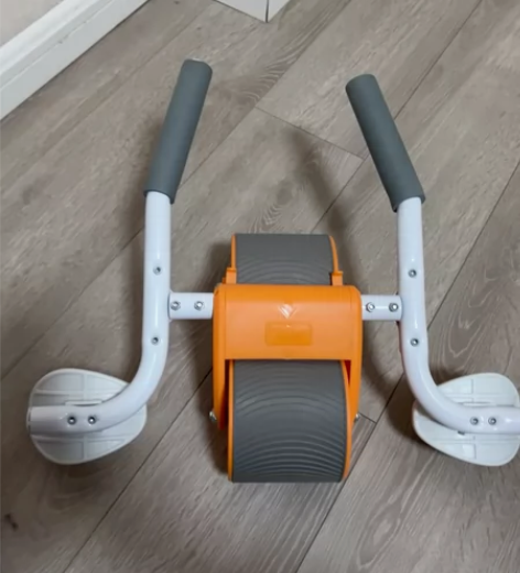 健腹轮自动回弹收腹锻炼，买回来也不用，出闲...