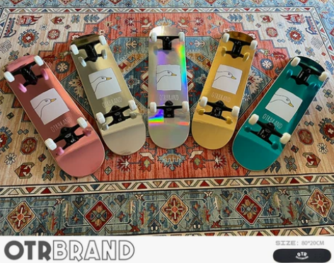 OTR专业枫木双翘板青少年男女生初学者滑板...