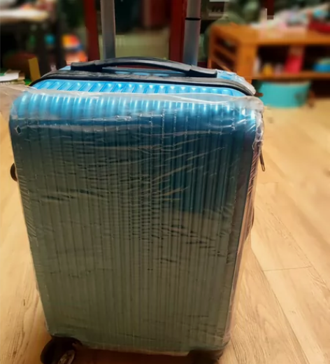 蓝色行李箱 拉杆箱 可登机 仅用过1次 覆...