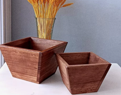 实木小米斗 家居摆件工艺摆件钥匙盒首饰盒婚...