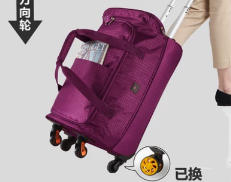 Lucky Club拉杆箱女小轻便布牛津布...