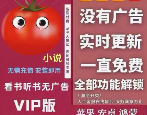 【自动发货】番茄小说永久会员，去广告，免费...