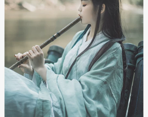 魏晋风直裾汉服女秋款交领仙气飘逸广袖流仙裙...