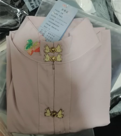 玉术汉服女花开兔原创汉元素加厚方领半袖披袄...