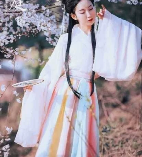 兰若庭“素染” 一重衣白色m+二重衣浅粉纯...