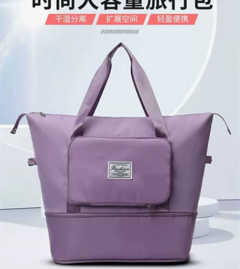 干湿分离运动包单肩手提包瑜珈包行李袋扩容健...