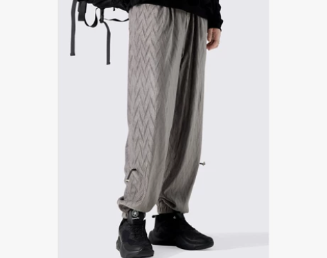 【狂欢价】束脚休闲裤男宽松直筒痞帅潮牌运动...